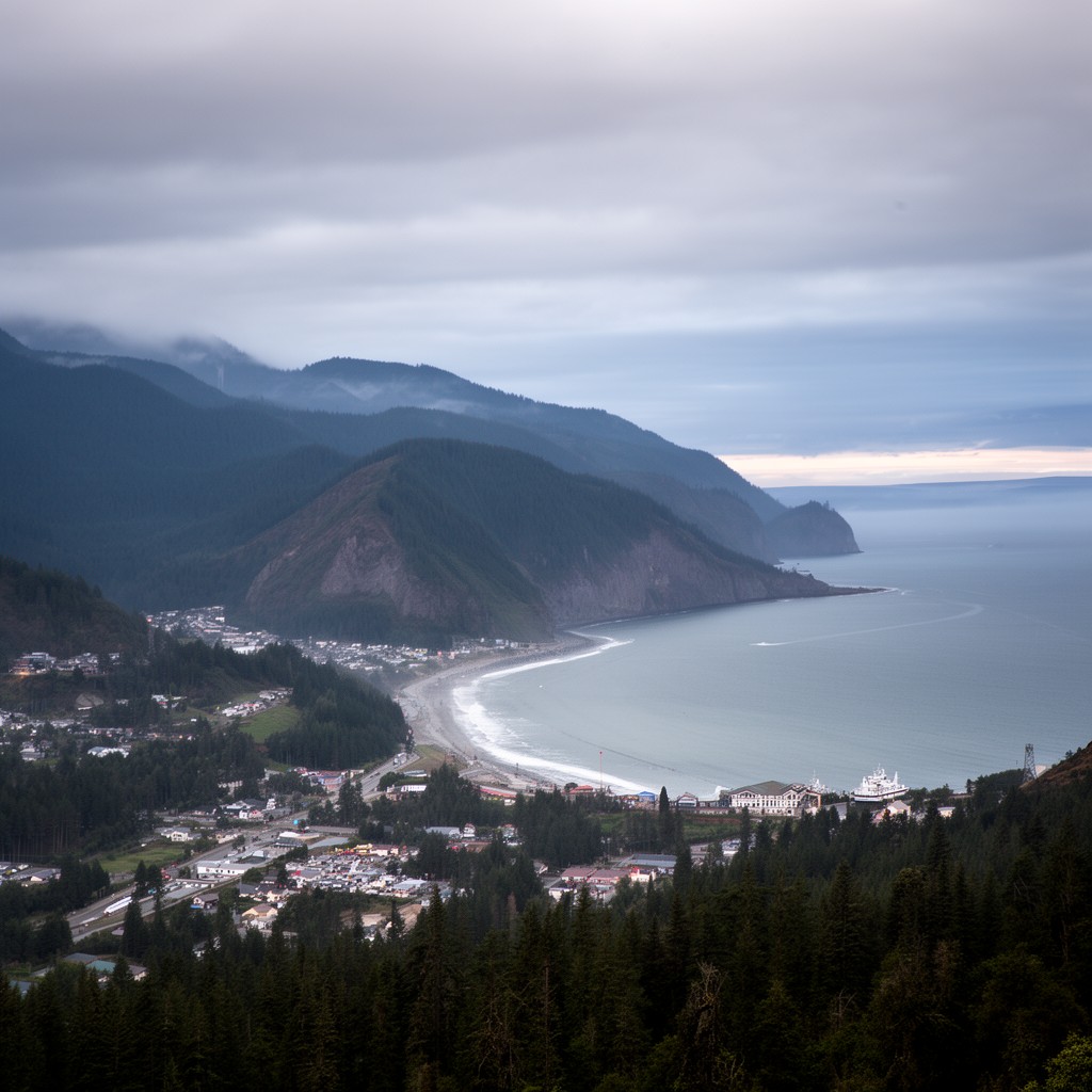 AI-generated illustration of Clallam County, Washington