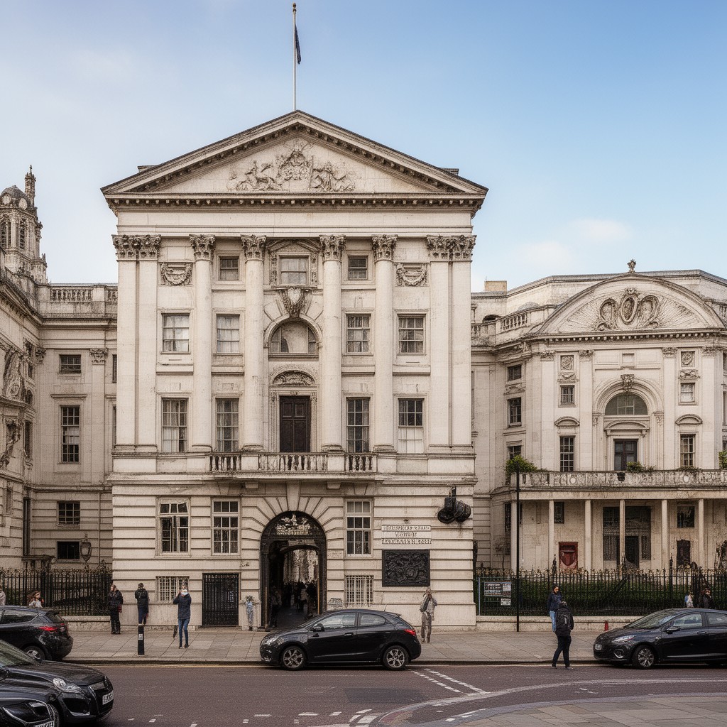 AI-generated illustration of Burlington House