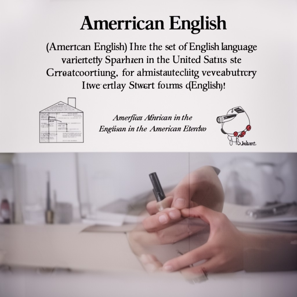 AI-generated illustration of American English
