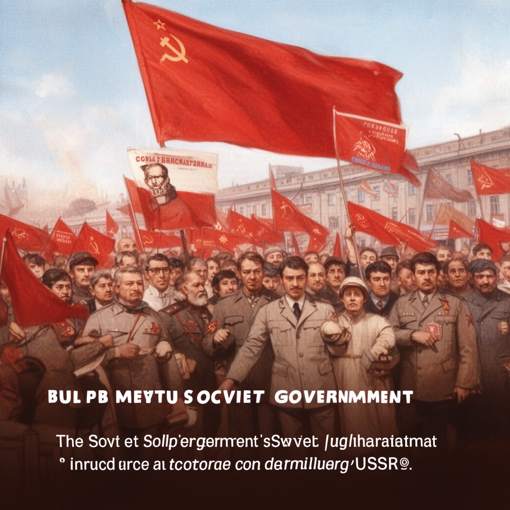 AI-generated illustration of Soviet government
