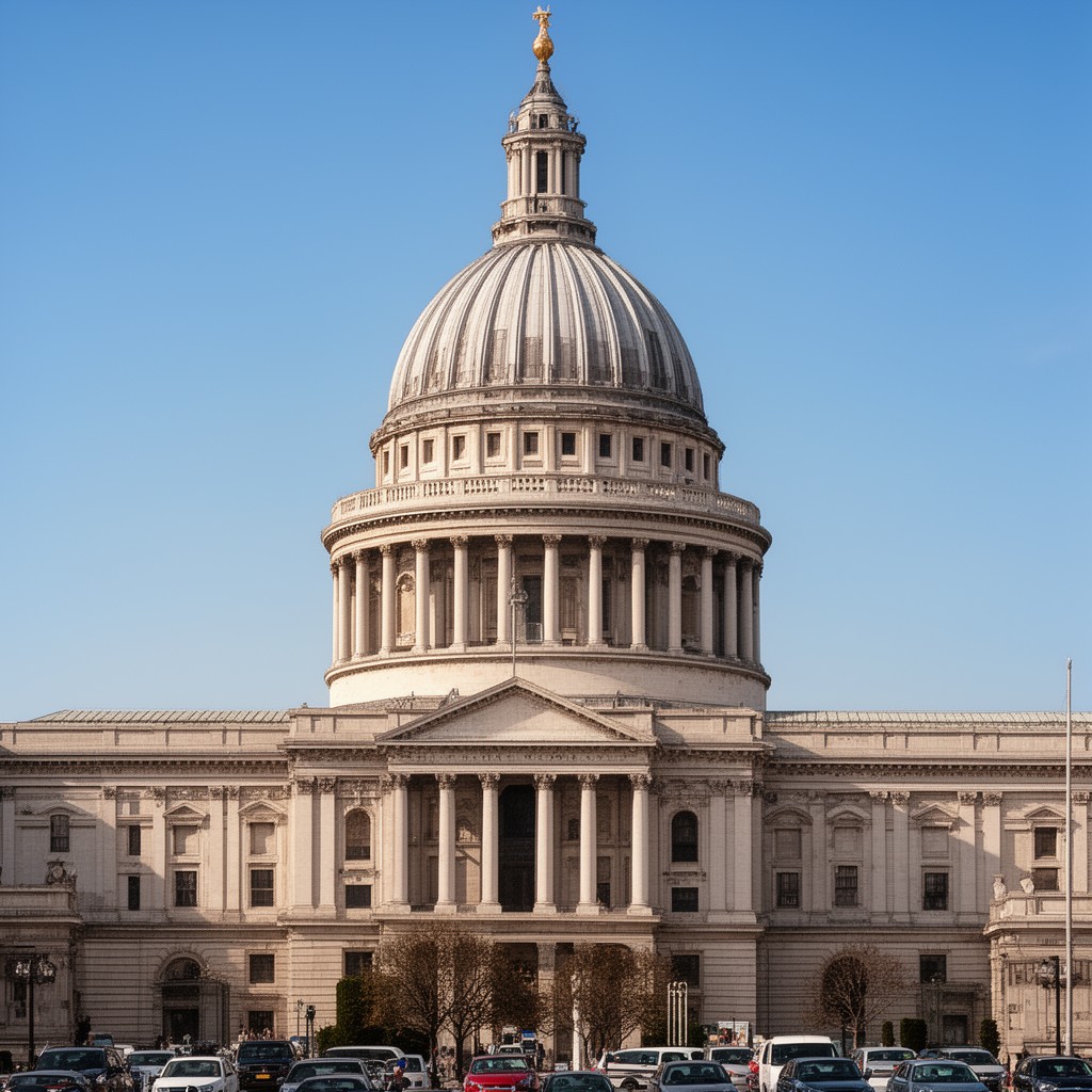 AI-generated illustration of St Paul's Cathedral