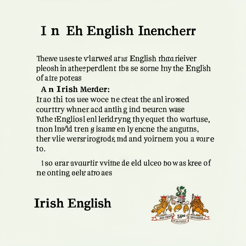AI-generated illustration of Irish English
