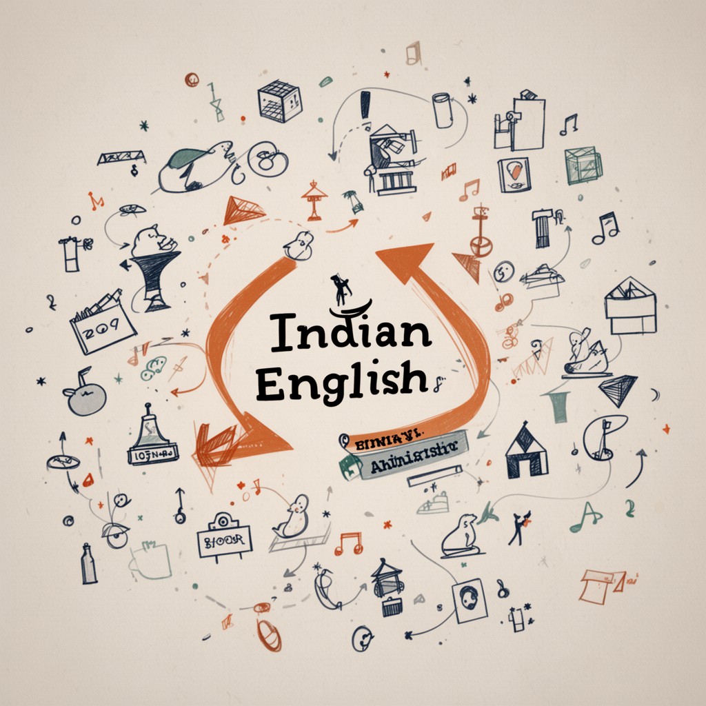 AI-generated illustration of Indian English