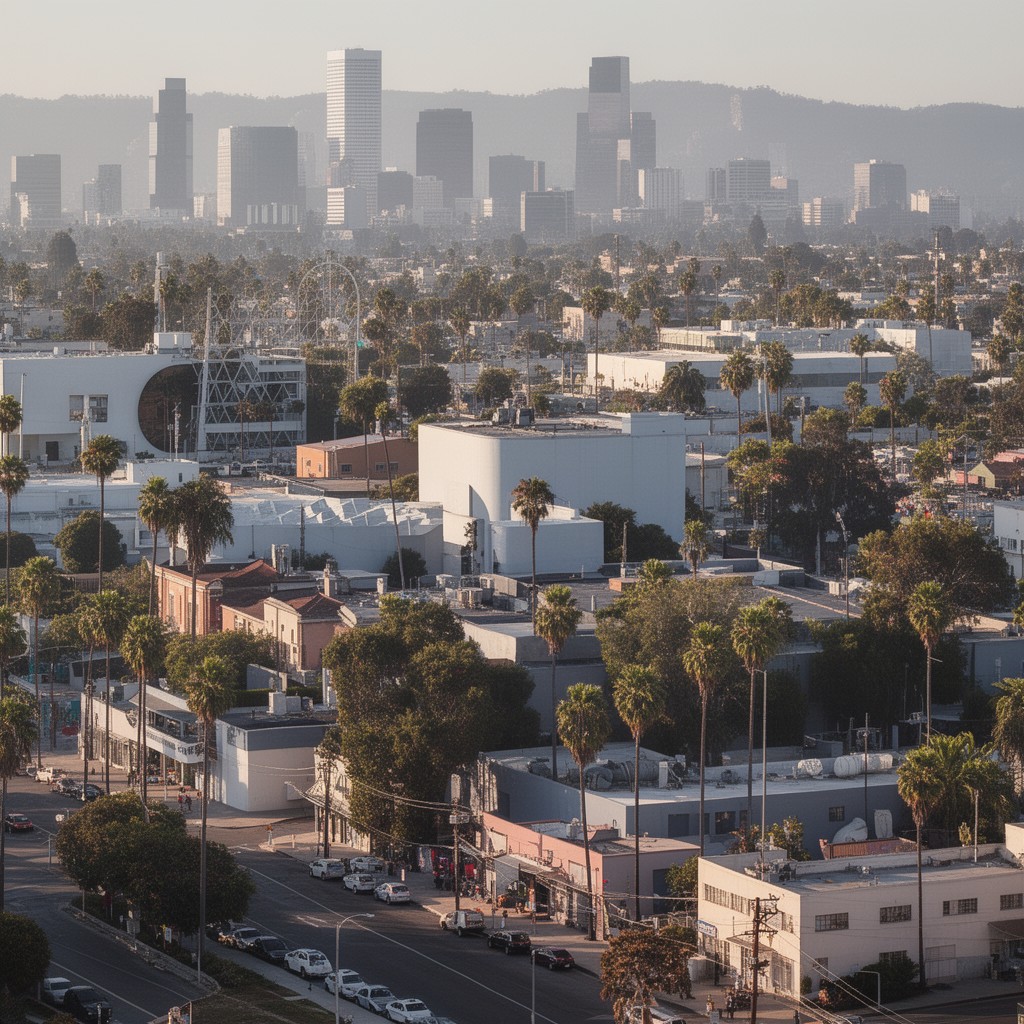 AI-generated illustration of Culver City, California, United States