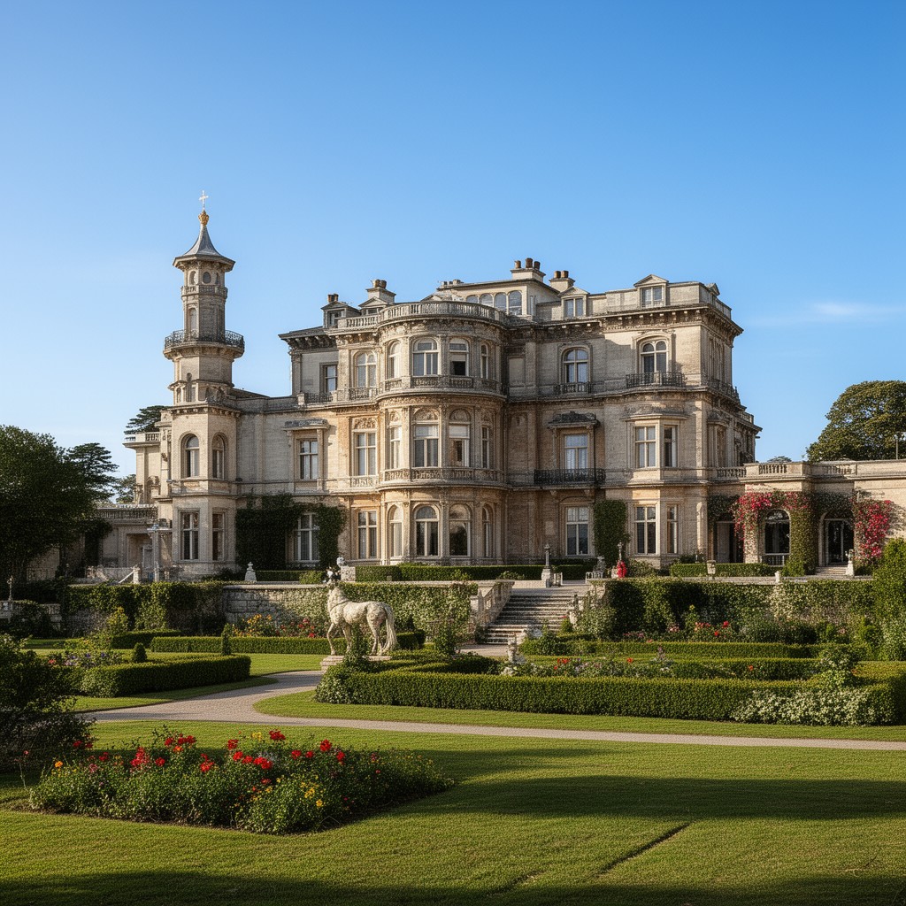 AI-generated illustration of Osborne House estate