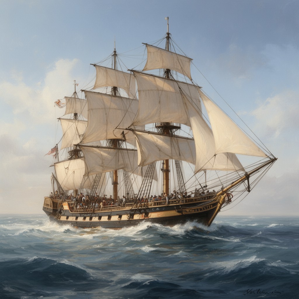 AI-generated illustration of USS Ranger