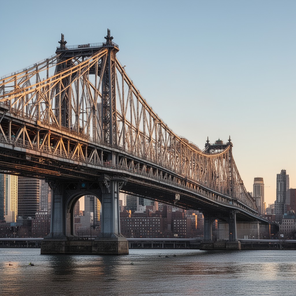 AI-generated illustration of Queensboro Bridge