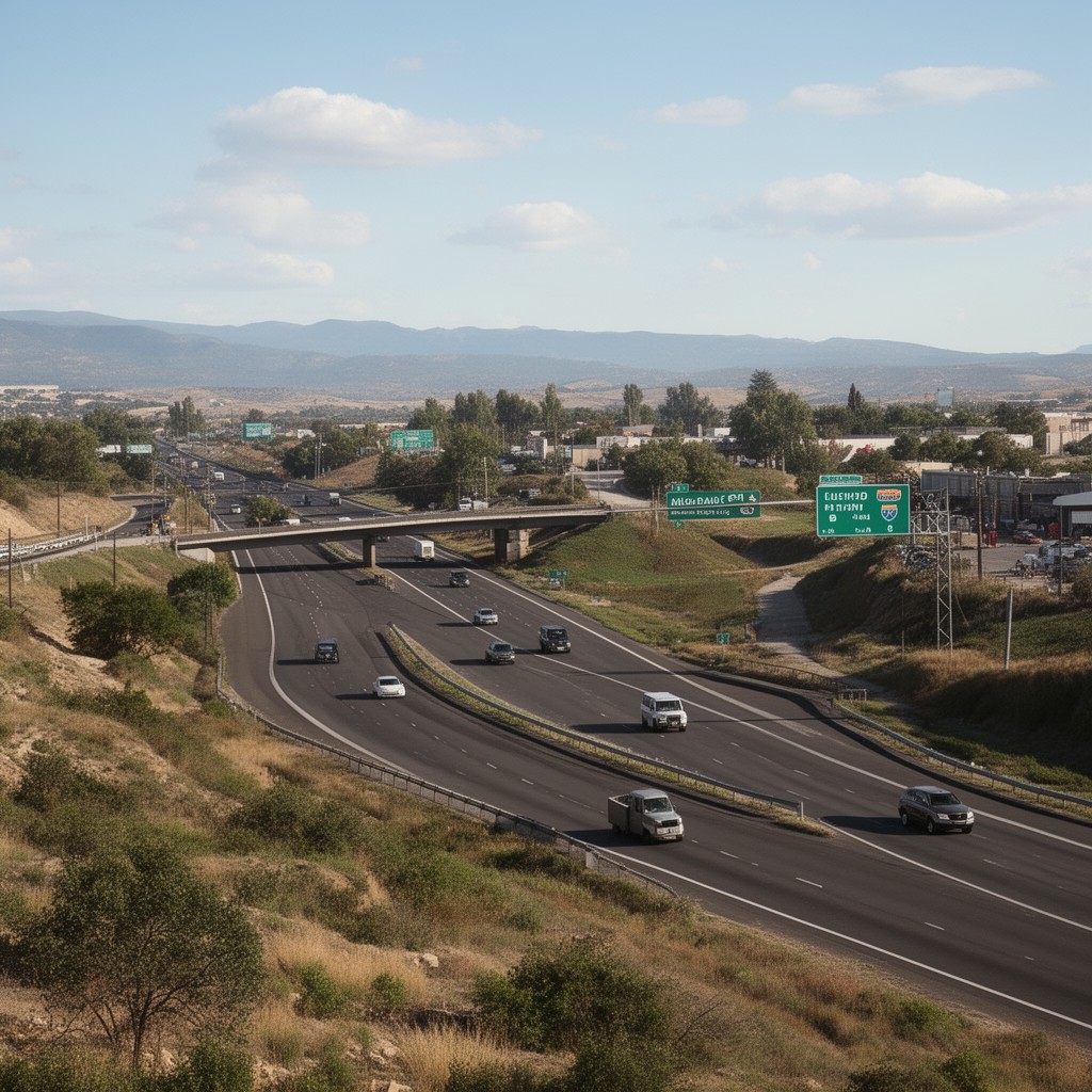 AI-generated illustration of Interstate 70