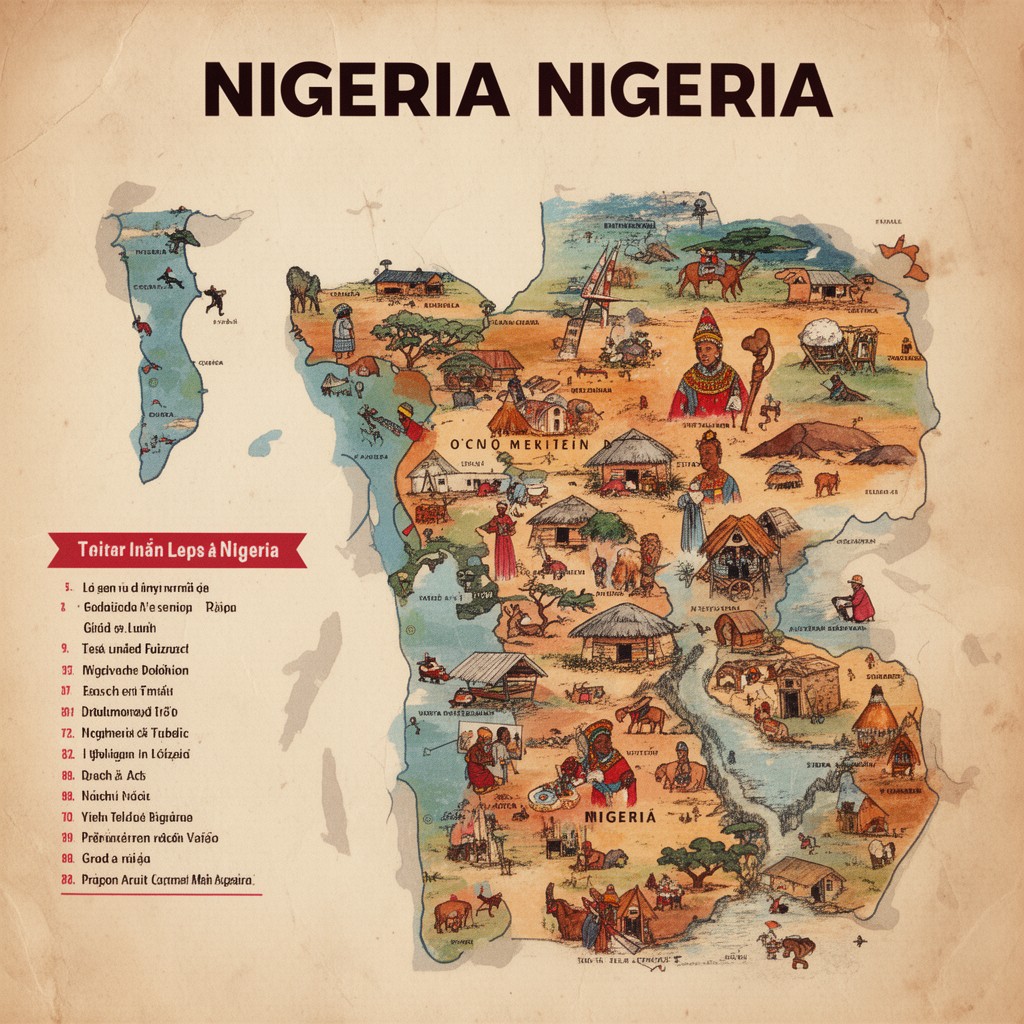 AI-generated illustration of Nigeria