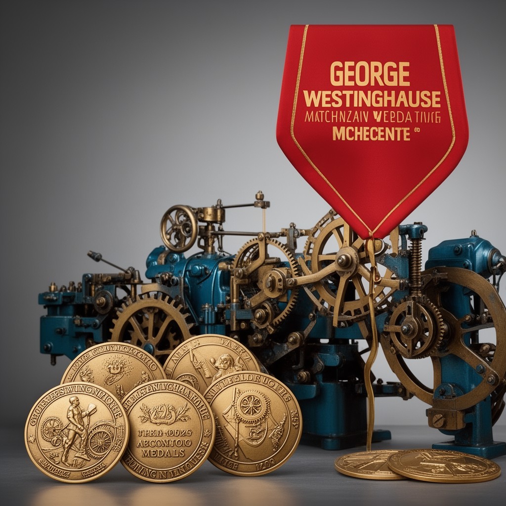 AI-generated illustration of George Westinghouse Medals