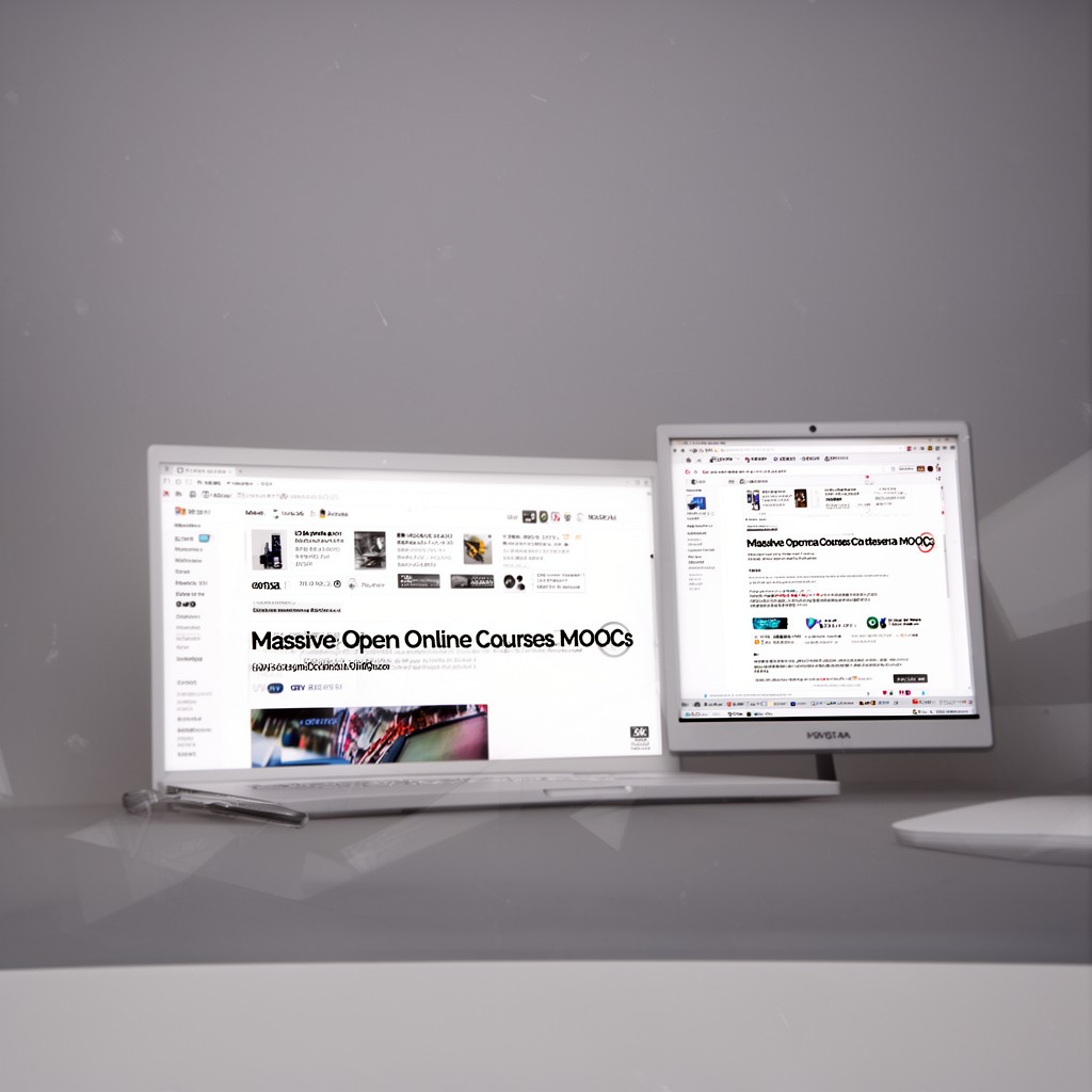 AI-generated illustration of Massive Open Online Courses