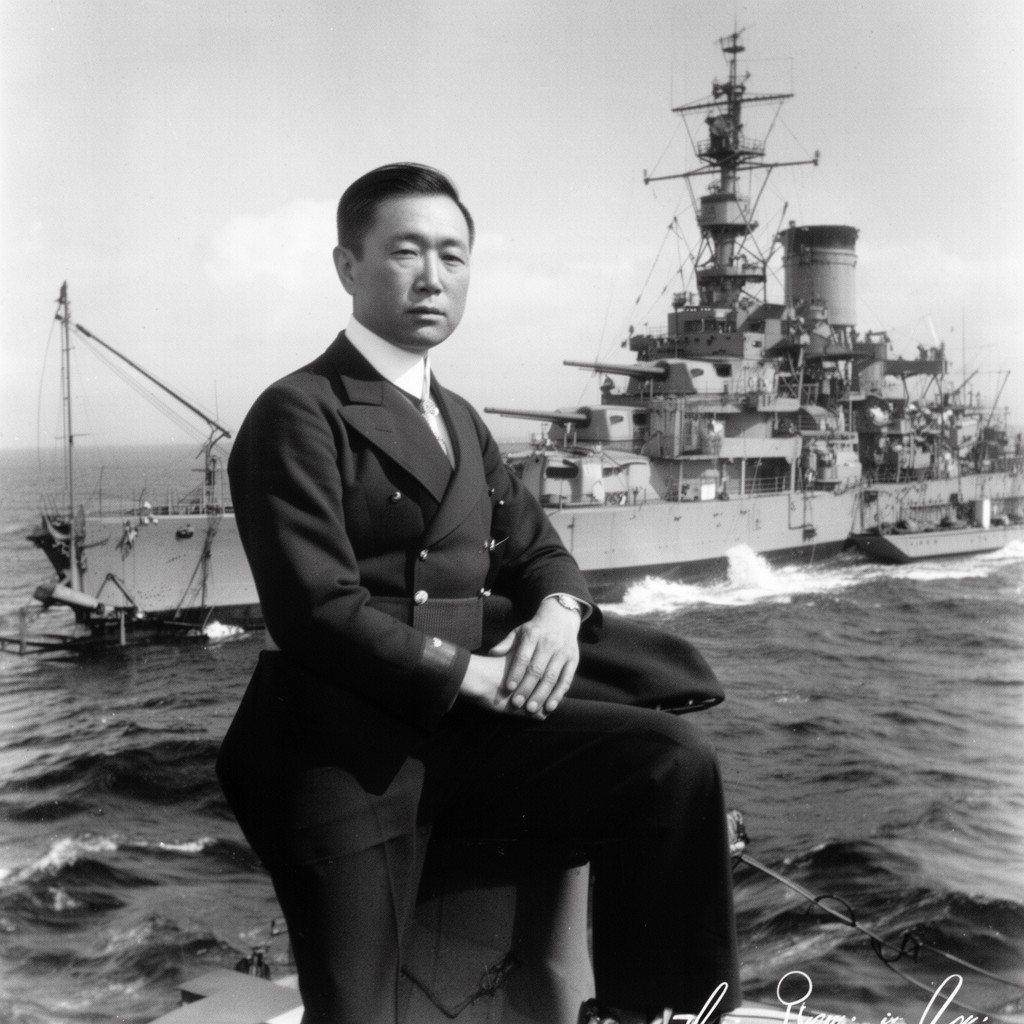 AI-generated illustration of Heihachiro Togo