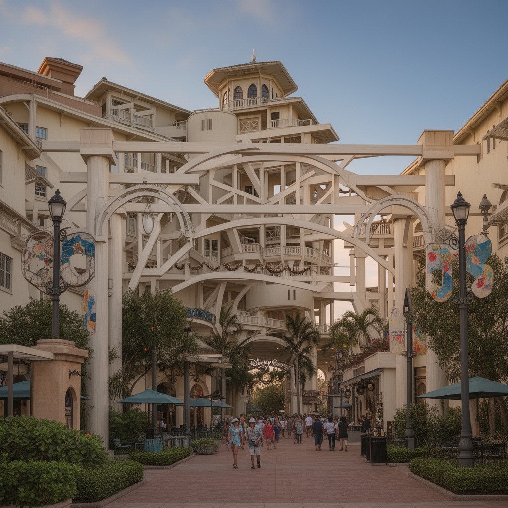 AI-generated illustration of Disney's Old Key West Resort