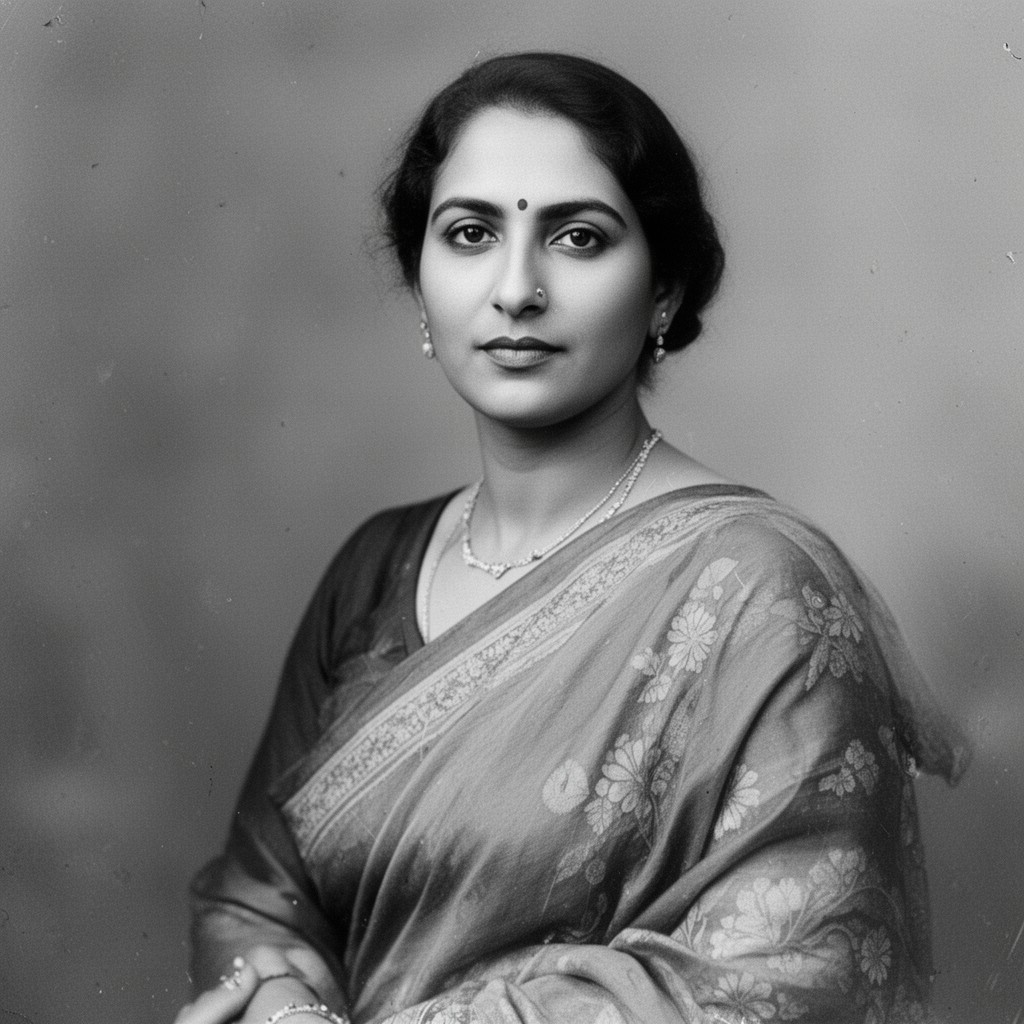 AI-generated illustration of Sarojini Naidu