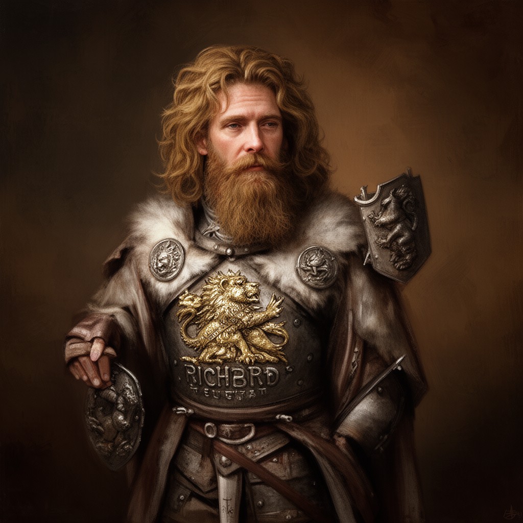 AI-generated illustration of King Richard the Lionheart