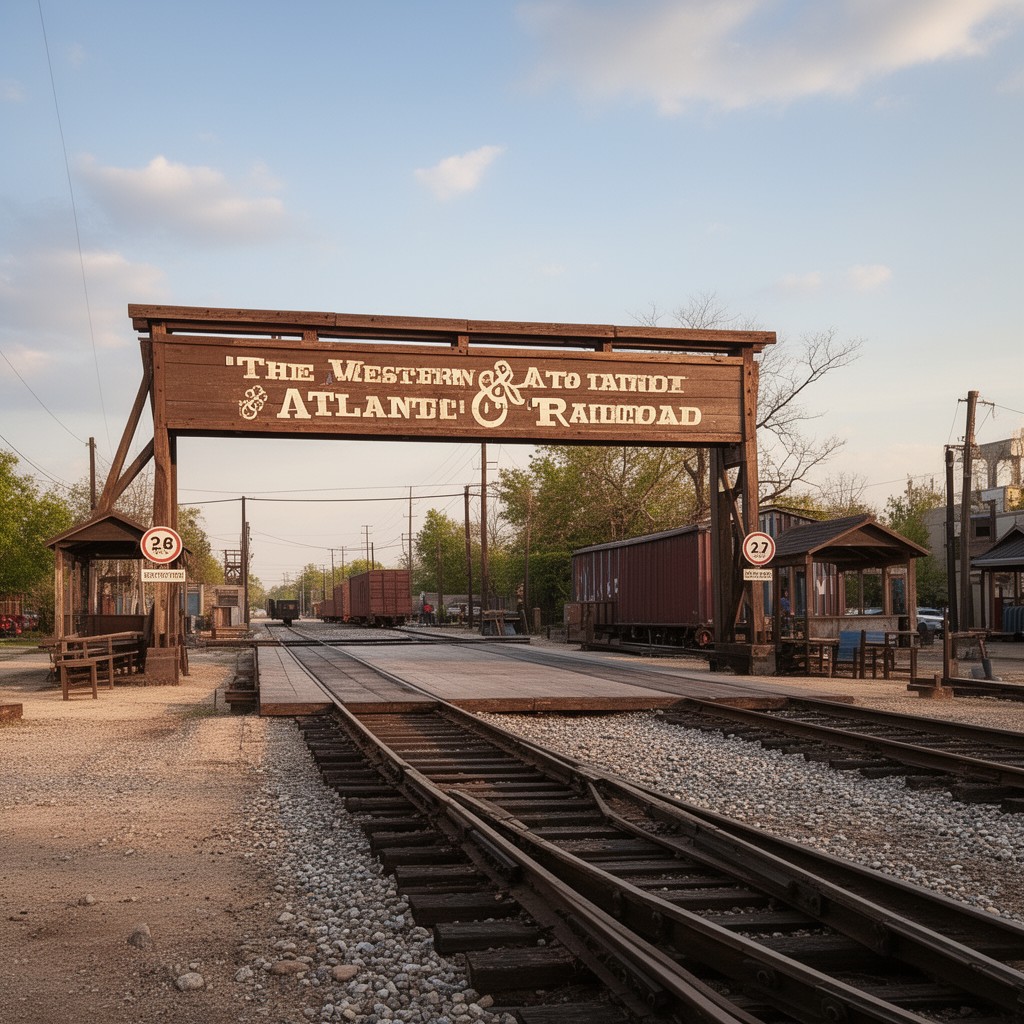 AI-generated illustration of Western and Atlantic Railroad