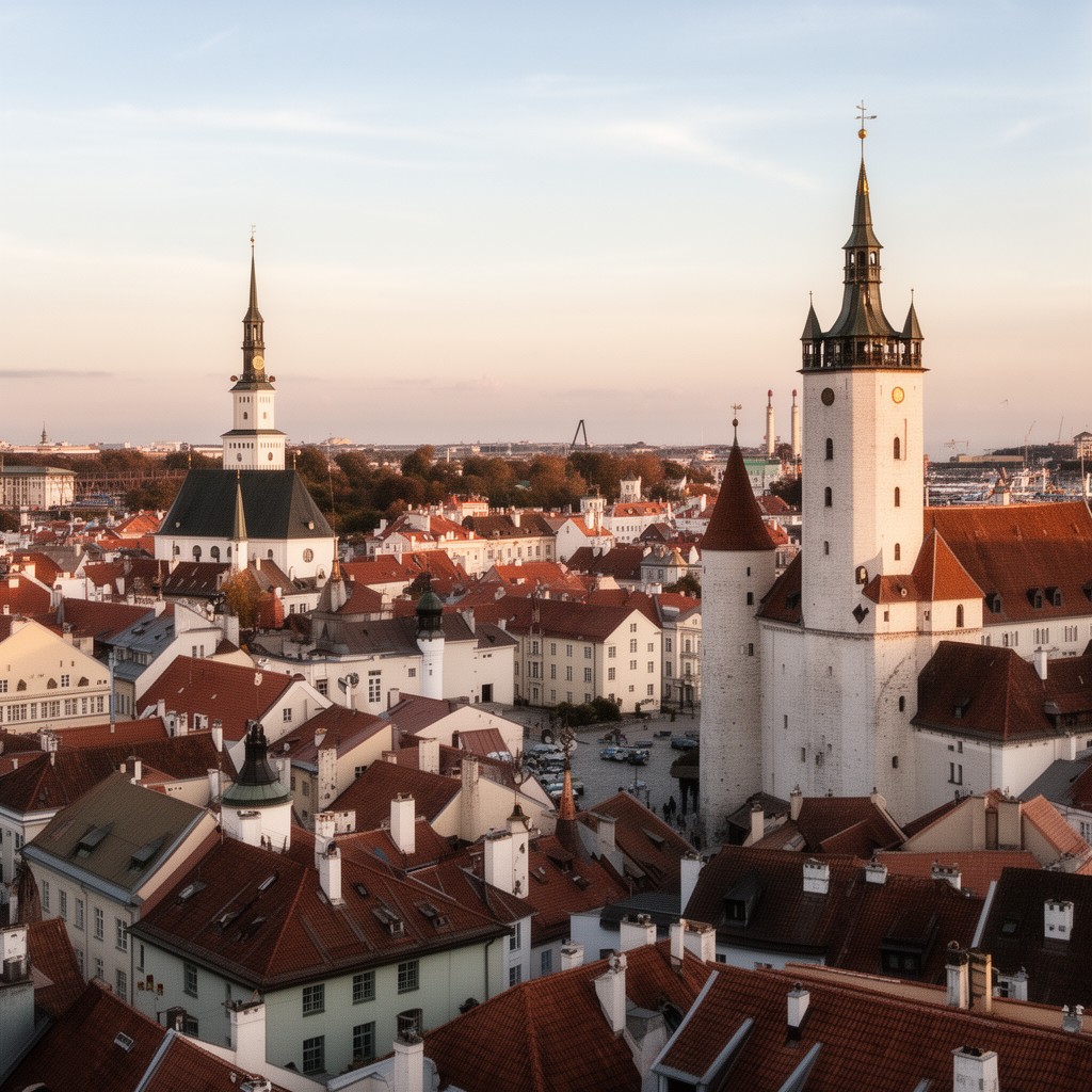 AI-generated illustration of Tallinn