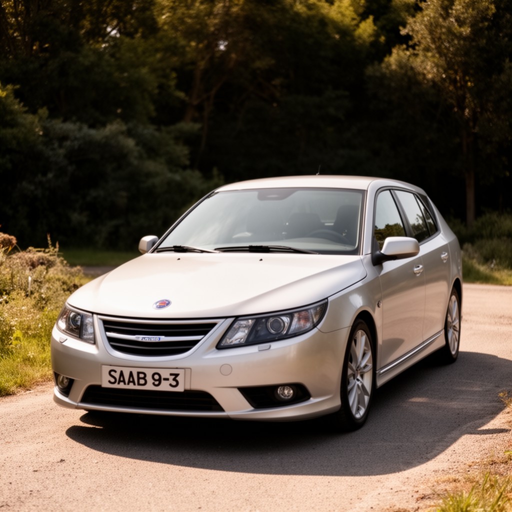 AI-generated illustration of Saab 9-3