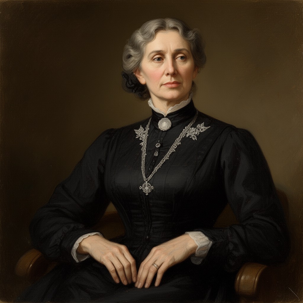 AI-generated illustration of Jane Stanford