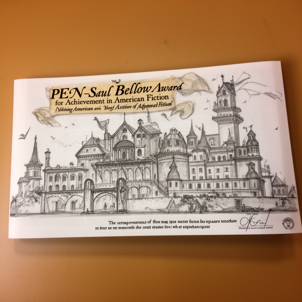 AI-generated illustration of PEN/Saul Bellow Award for Achievement in American Fiction