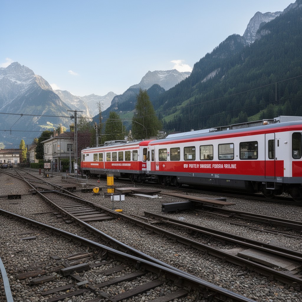 AI-generated illustration of Swiss Federal Railways