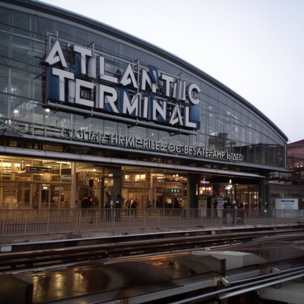 AI-generated illustration of Atlantic Terminal