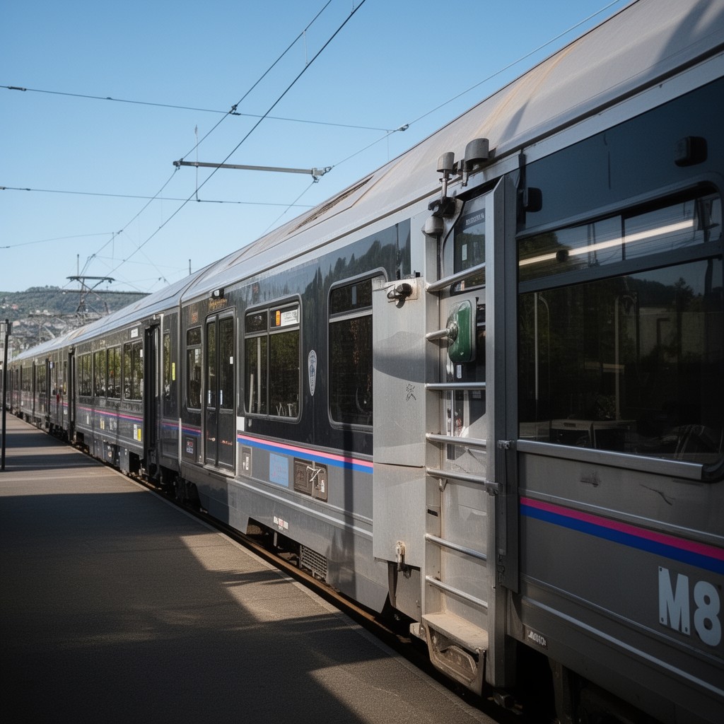 AI-generated illustration of M9 electric multiple unit