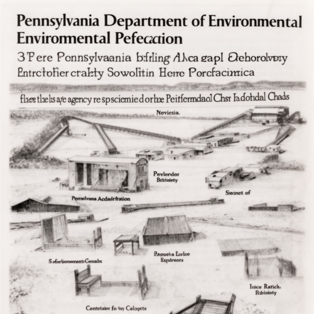 AI-generated illustration of Pennsylvania Department of Environmental Protection