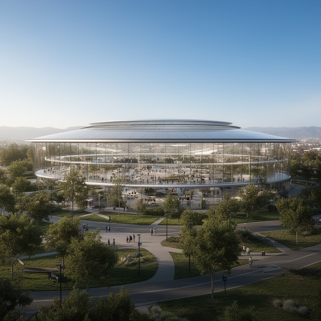 AI-generated illustration of Apple Park