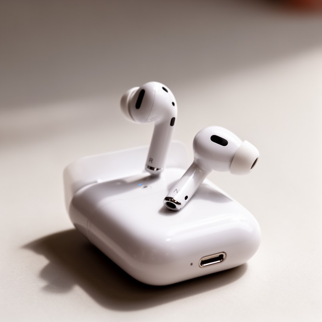 AI-generated illustration of AirPods