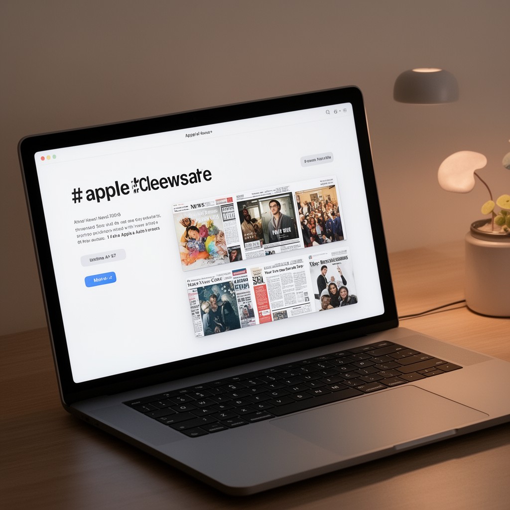 AI-generated illustration of Apple News+