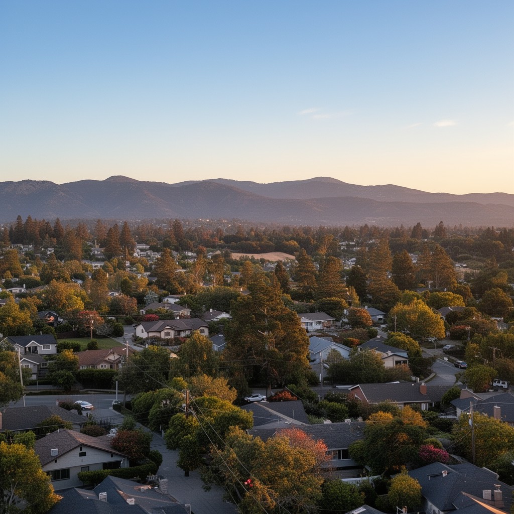 AI-generated illustration of Los Gatos, California, United States