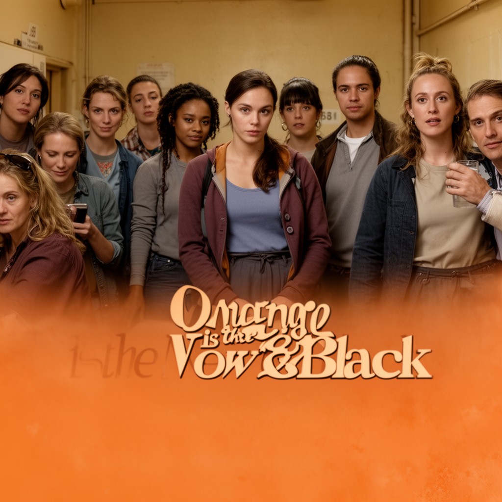 AI-generated illustration of Orange Is the New Black