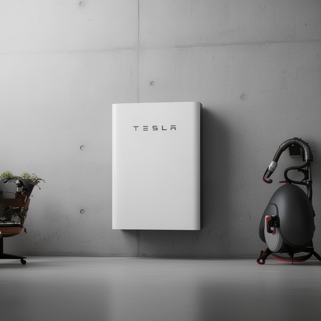 AI-generated illustration of Tesla Powerwall