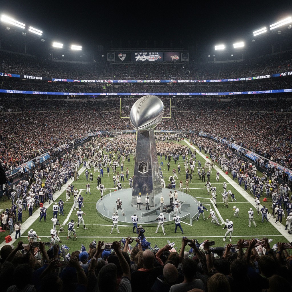 AI-generated illustration of Super Bowl XXXVIII
