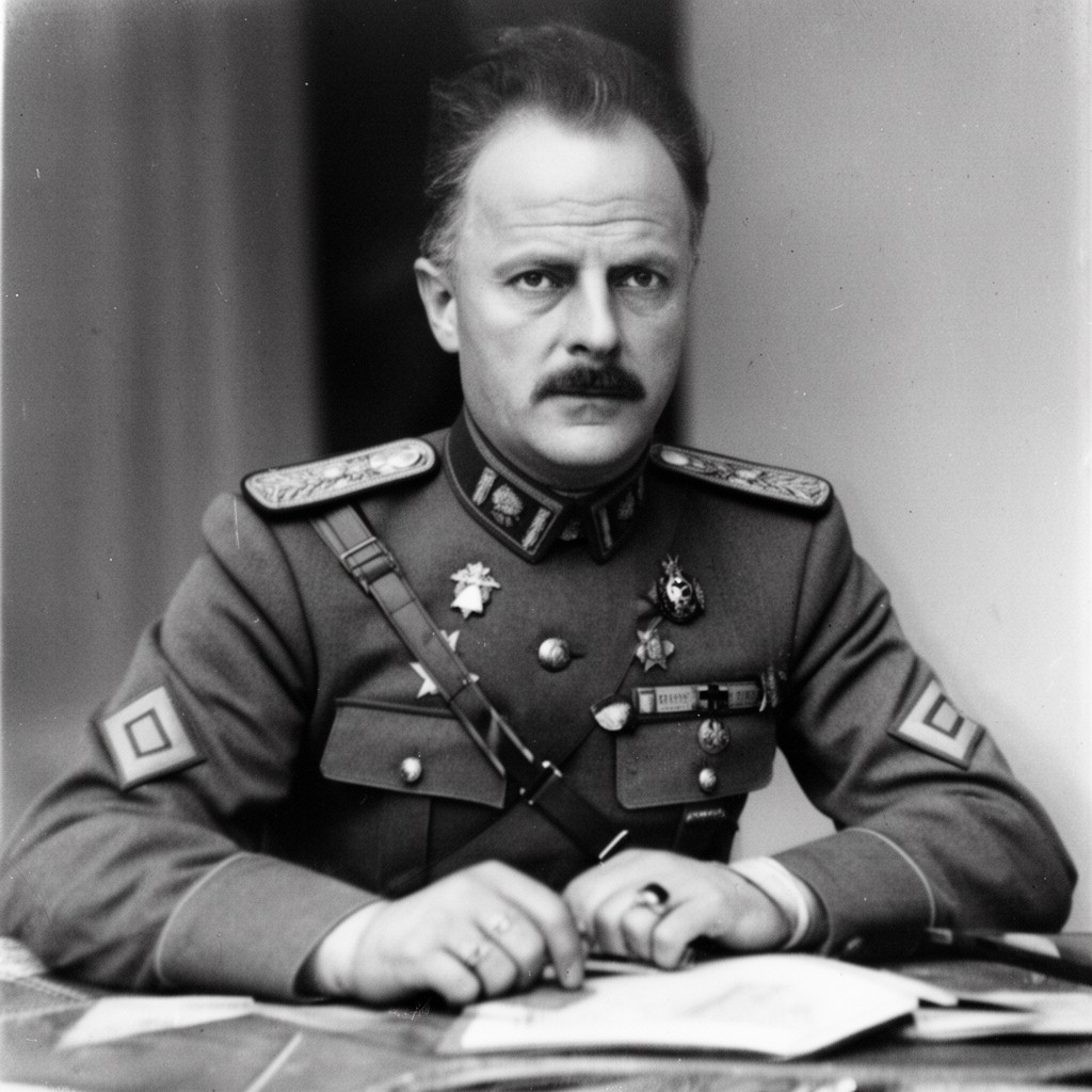 AI-generated illustration of Ion Antonescu