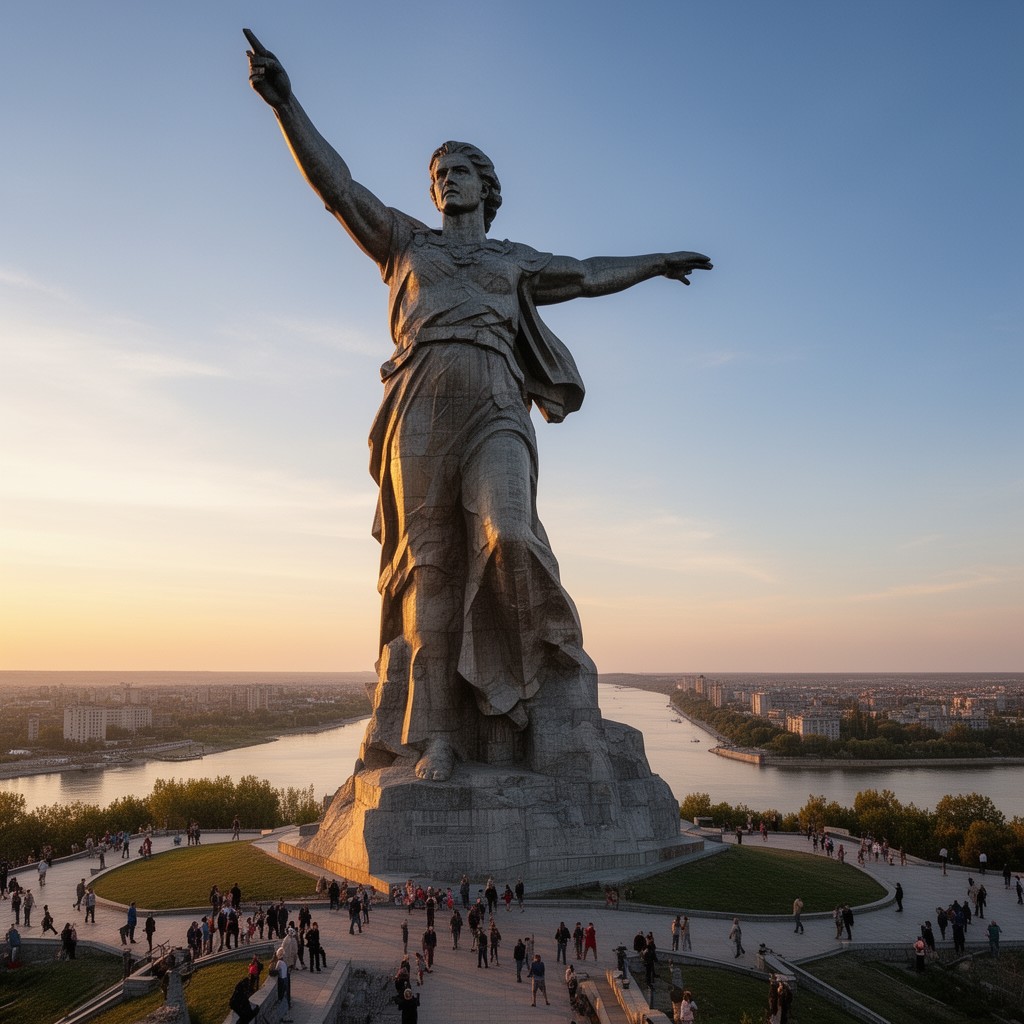 AI-generated illustration of The Motherland Calls