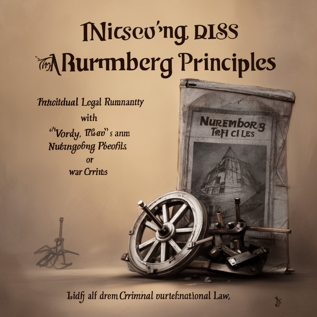 AI-generated illustration of Nuremberg Principles