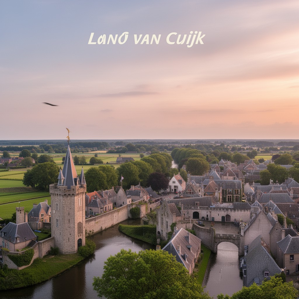 AI-generated illustration of Land van Cuijk region