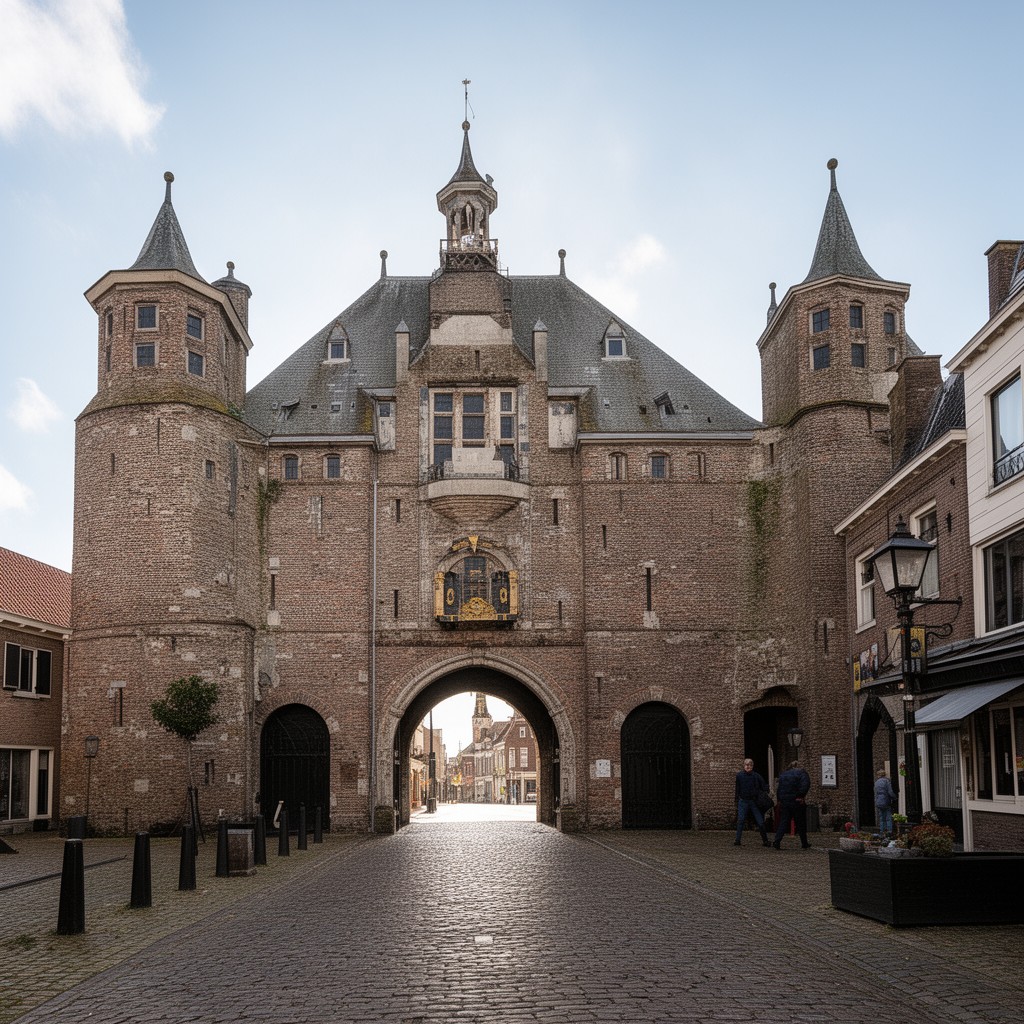 AI-generated illustration of Hampoort city gate