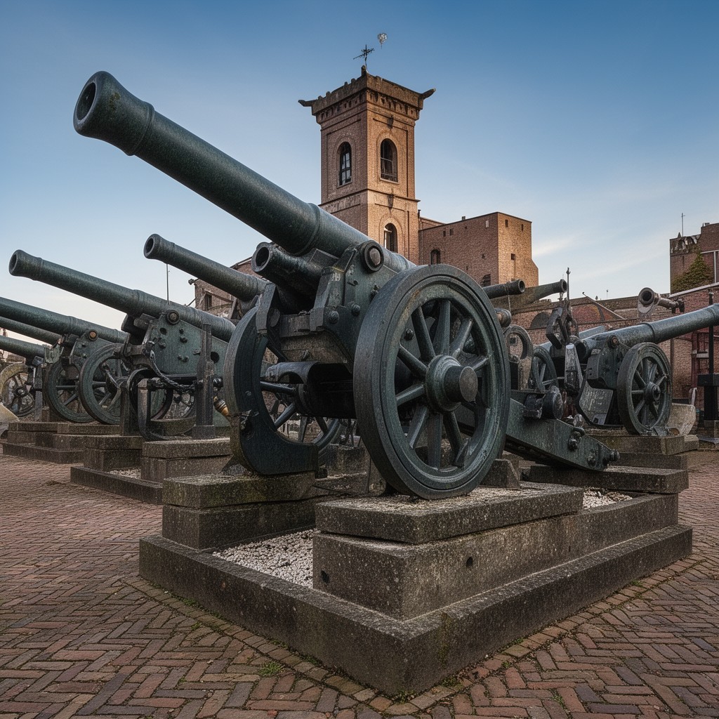 AI-generated illustration of Canons of Grave (artillery pieces)