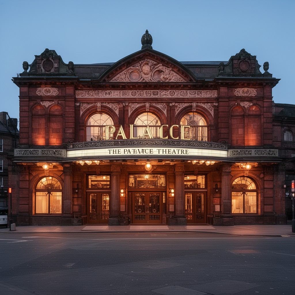 AI-generated illustration of The Palace Theatre, Manchester