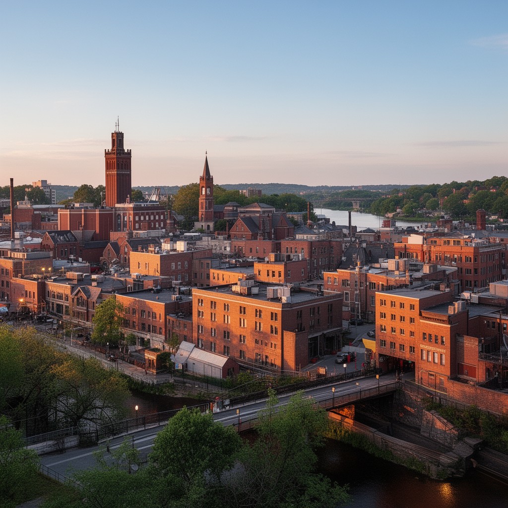 AI-generated illustration of Springfield, Massachusetts
