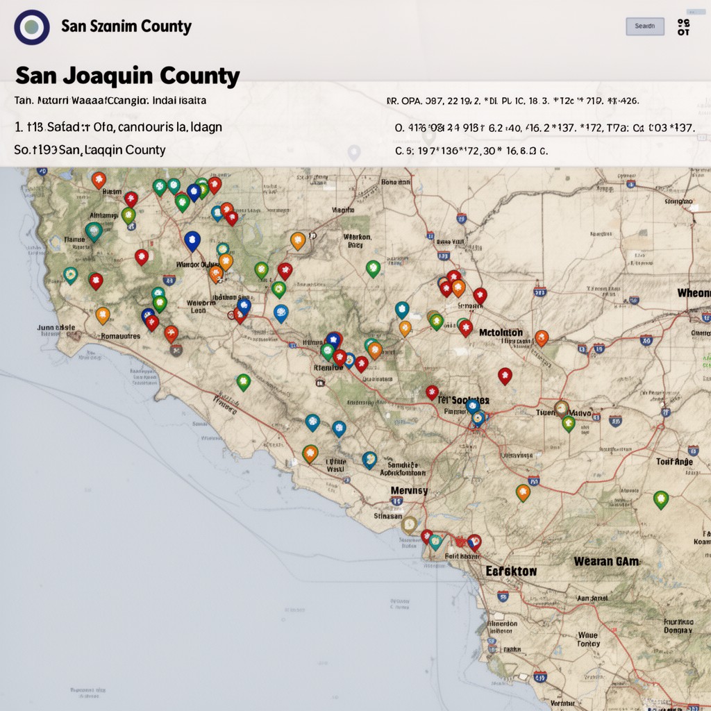 AI-generated illustration of San Joaquin County