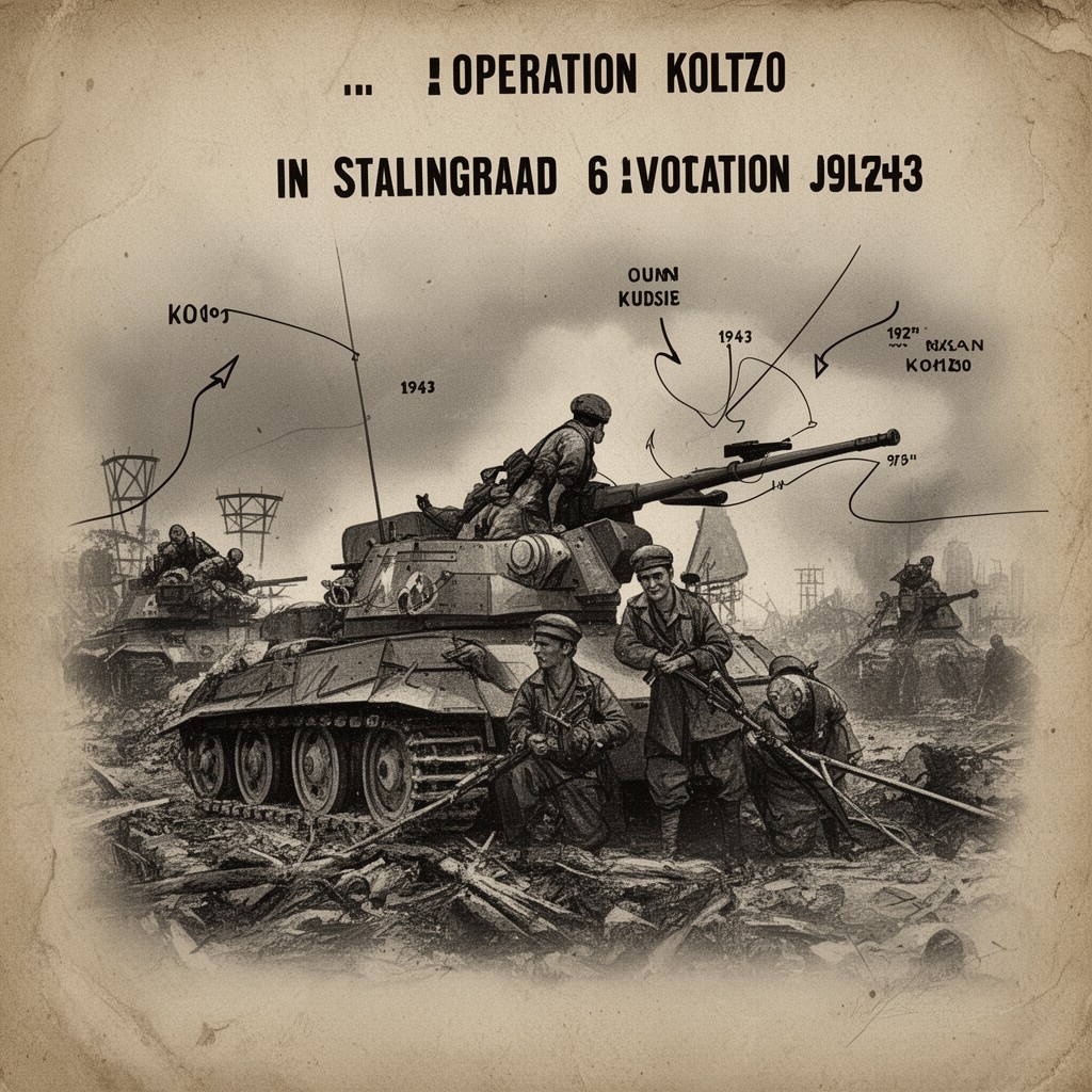 AI-generated illustration of Operation Koltso