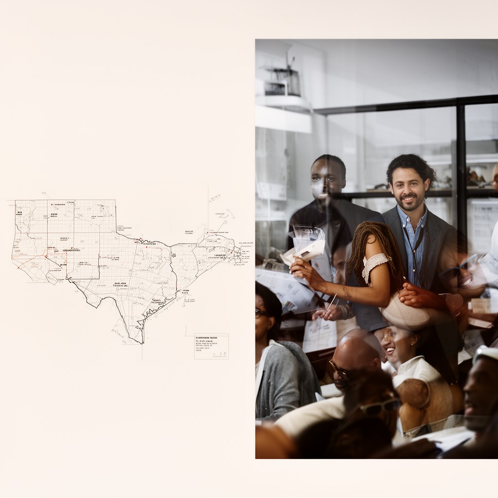 AI-generated illustration of North Texas