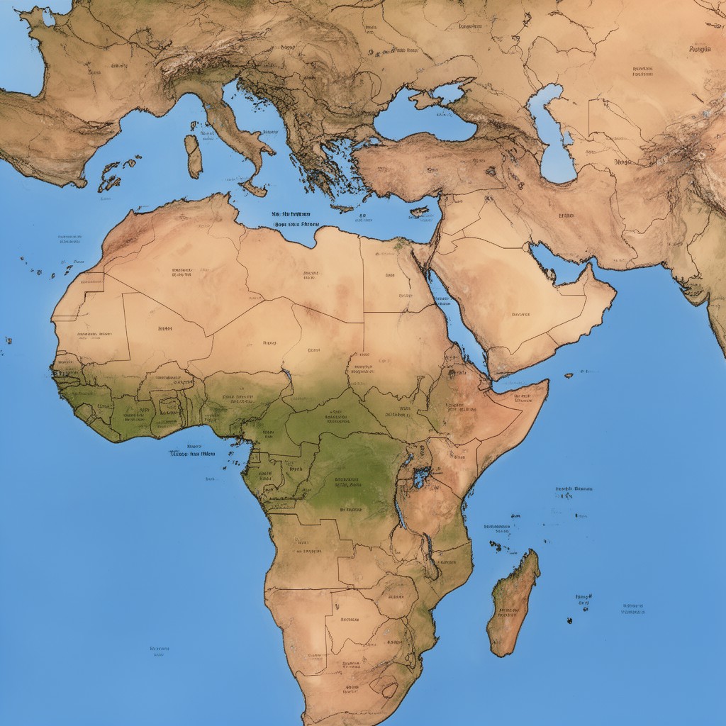 AI-generated illustration of Horn of Africa