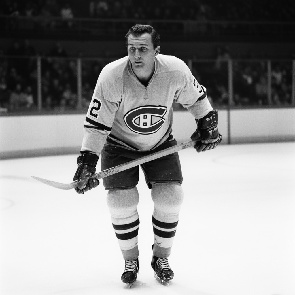 AI-generated illustration of Maurice Richard