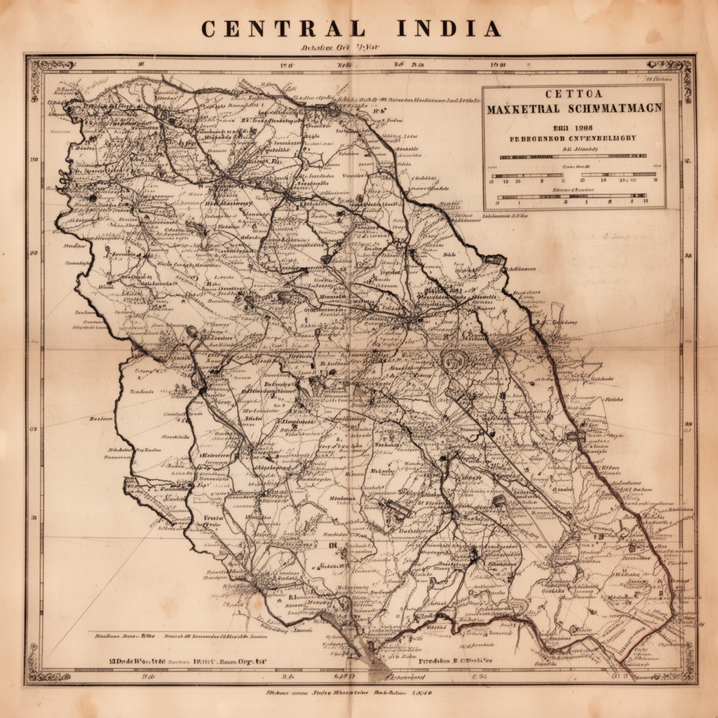 AI-generated illustration of Central India