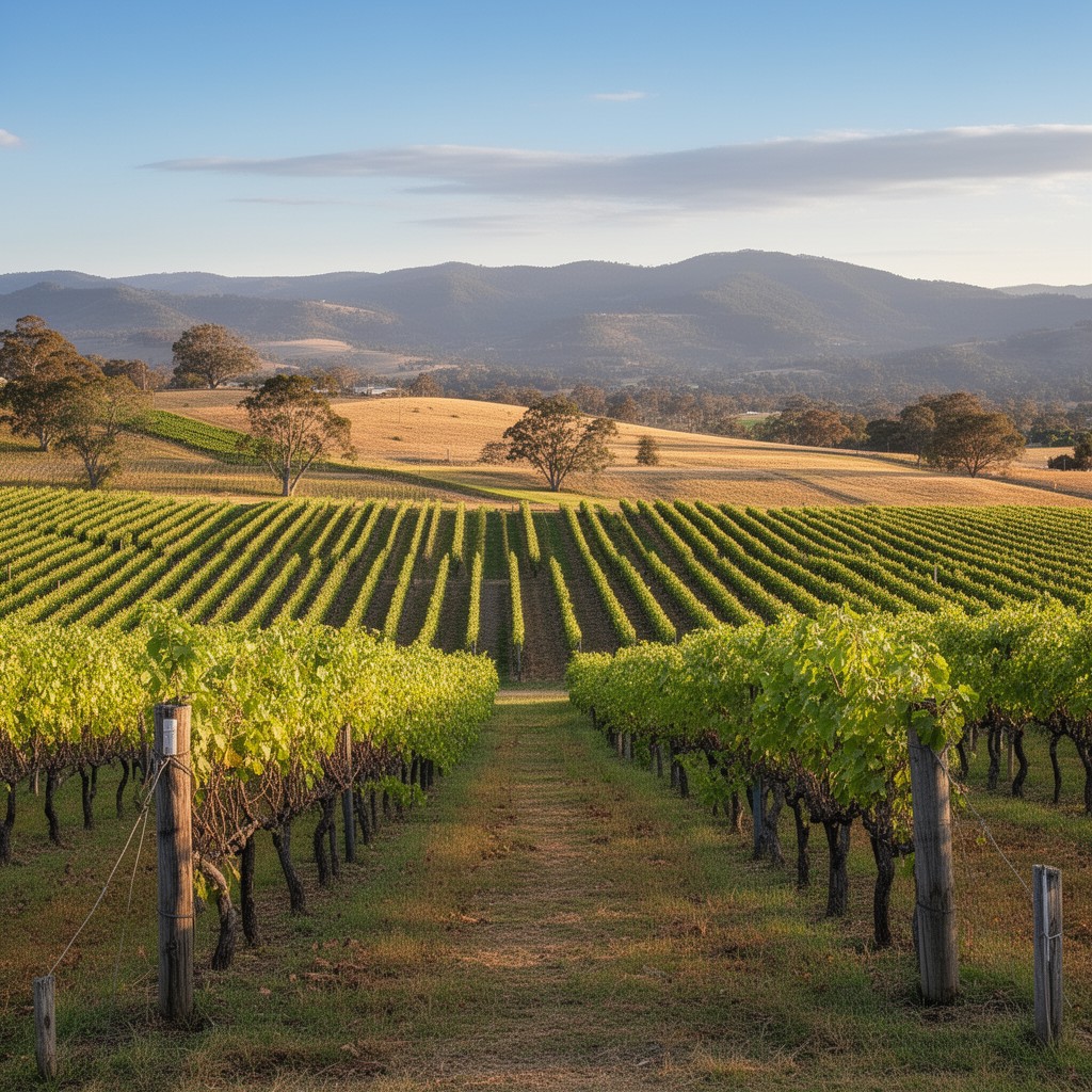AI-generated illustration of Hunter Valley